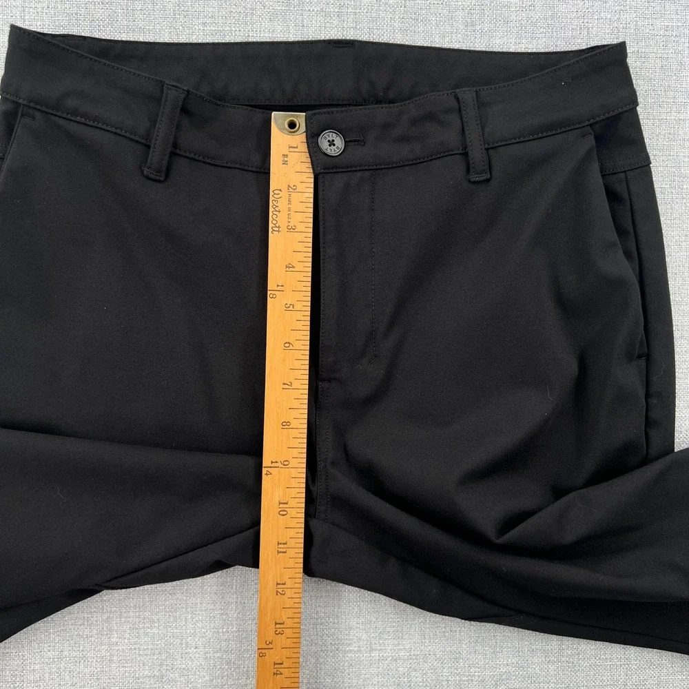 BYLT Everyday Pant 2.0 Men 32 Black Slim Fit Stretch Chino Tapered Work Commuter